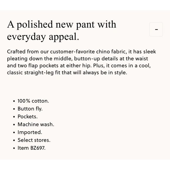 J.CREW Pleated Pants Women 10 Button Front Wide Leg Chino Cotton White BZ697 - Picture 13 of 13